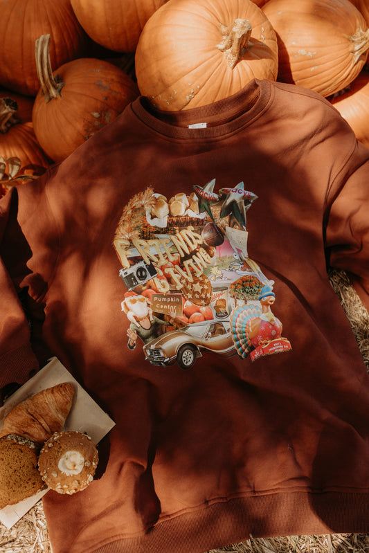 Nostalgic Chaotic Thanksgiving Crew neck