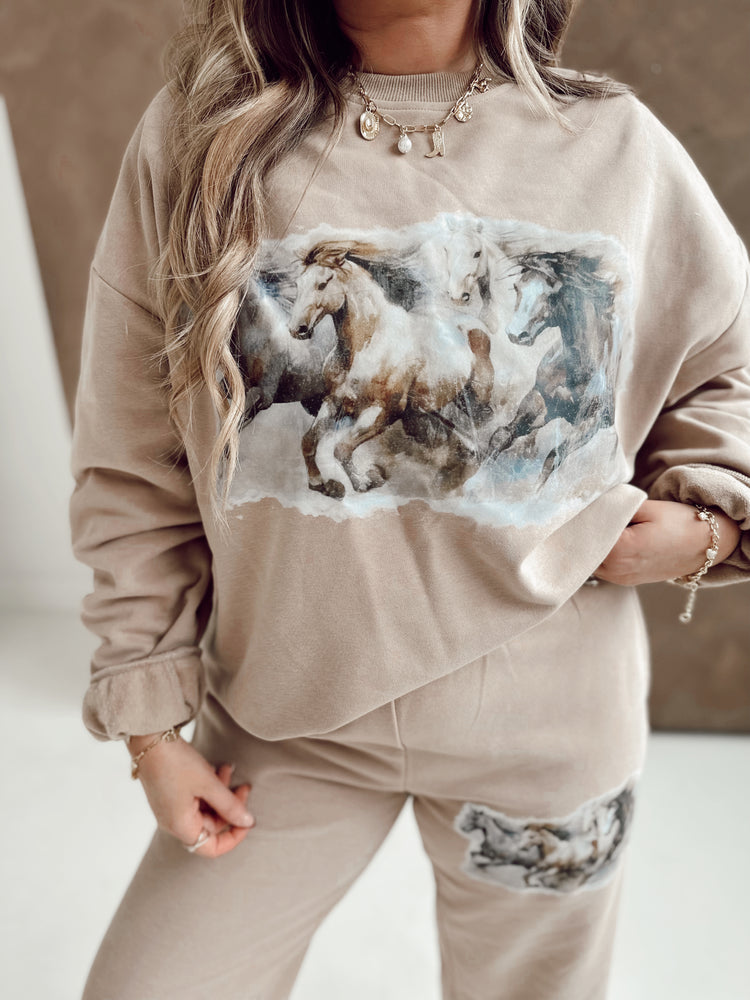 Horse Landscape Sweatshirt