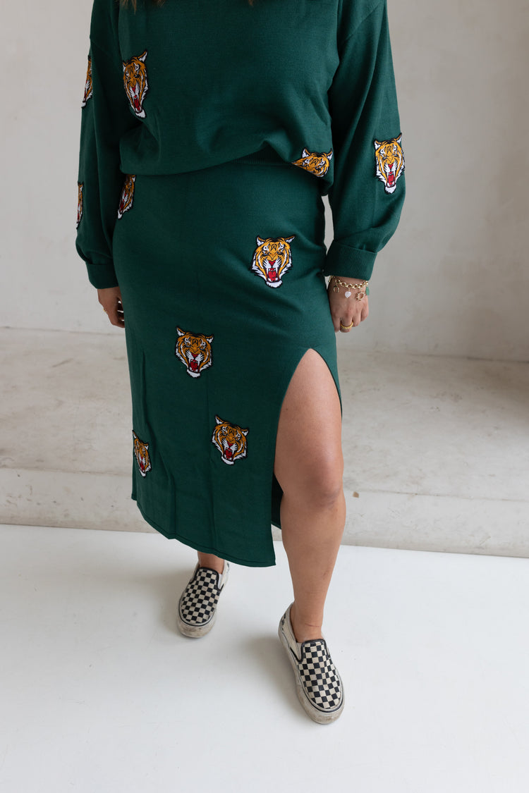 Tiger Skirt Set GREEN