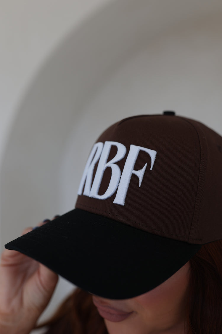 RBF HAT - BROWN / WHITE