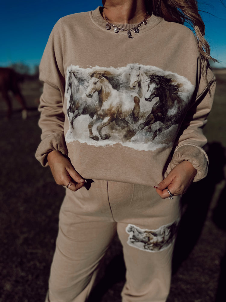 Horse Landscape Sweatshirt