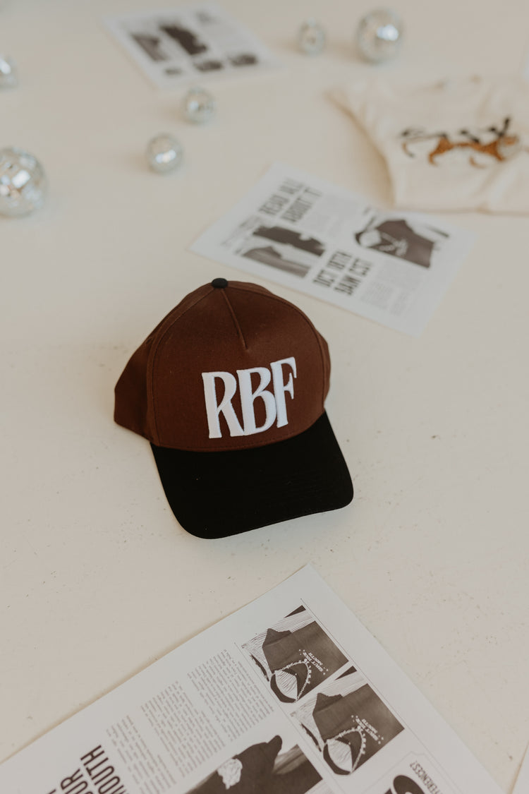 RBF HAT - BROWN / WHITE