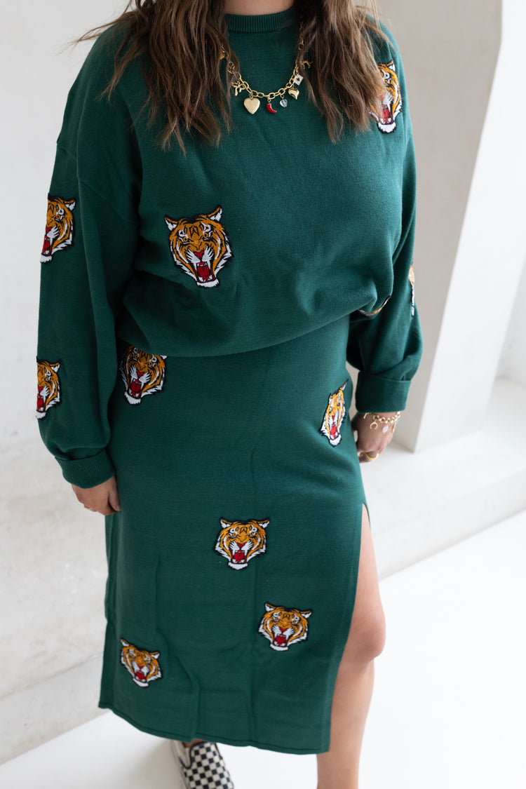 Tiger Skirt Set GREEN