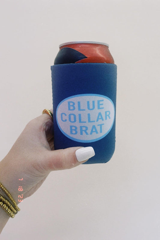 Blue Collar Brat Koozie